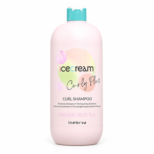 شامپو موهای فر اینبریا مدل Ice Cream Curly Plus Curl حجم 1000 میلی‌لیتر