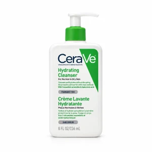 کرم ژل شستشوی آبرسان سراوی Hydrating Cleanser پوست نرمال تا خشک حجم 236 میل