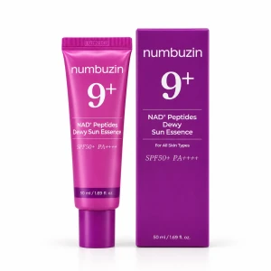 ضدآفتاب آبرسان و پپتیدی نامبوزین شماره 9+ NAD+ Peptides Dewy Sun Essence SPF50+ PA++++ حجم 50 می