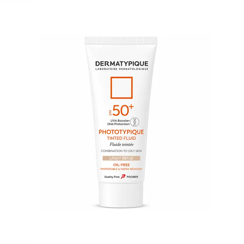 کرم ضد آفتاب بژ روشن درماتیپیک مناسب پوست چرب