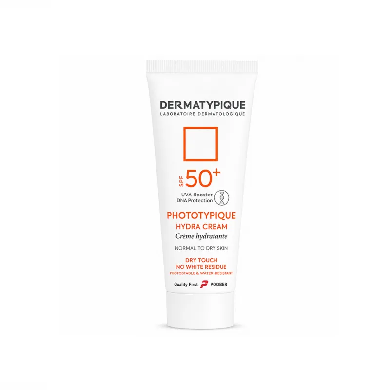 کرم ضد آفتاب بی رنگ با SPF50 فتوتیپیک درماتیپیک مناسب پوست نرمال و خشک