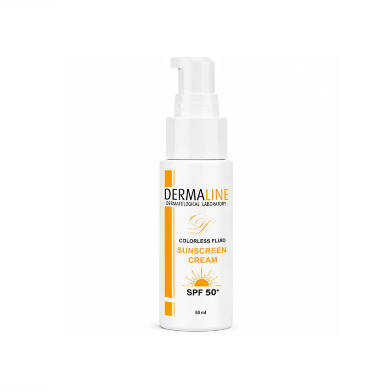 کرم ضد آفتاب بی‌رنگ درمالاین SPF50