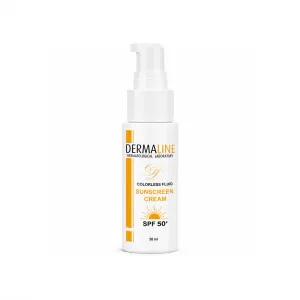 کرم ضد آفتاب بی‌رنگ درمالاین SPF50
