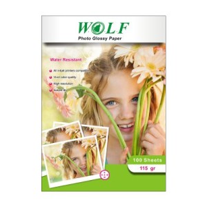 کاغذ ولف گلاسه 115 گرم سایز A4