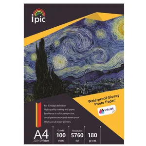 فتوگلاسه 180 گرم A4 یک رو