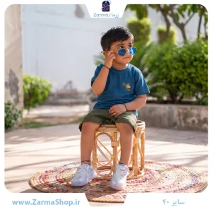تیشرت  پنبه پسرانه طرح  مسی