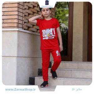 ست تیشرت و شلوار پسرانه طرح تام و جری