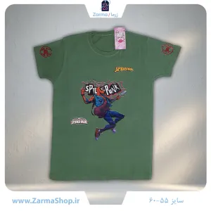  تیشرت  پنبه پسرانه طرح  مرد عنکبوتی خواننده
