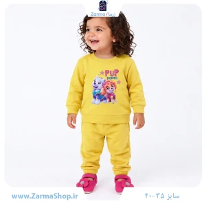 بلوز دخترانه با طرح سگ پاپ