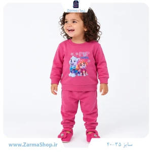 بلوز دخترانه با طرح سگ پاپ