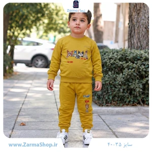 ست بلوز و شلوار پسرانه با طرح تام و جری ماما