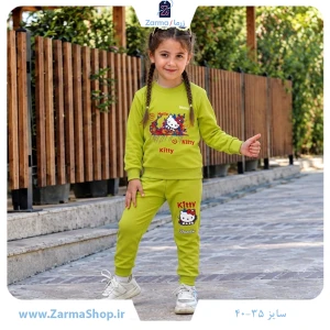 ست بلوز و شلوار دخترانه با طرح کیتی نایک