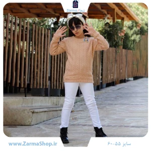 بلوز بافت نگینی دخترانه