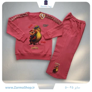 ست بلوز و شلوار پنبه دخترانه طرح اُلی