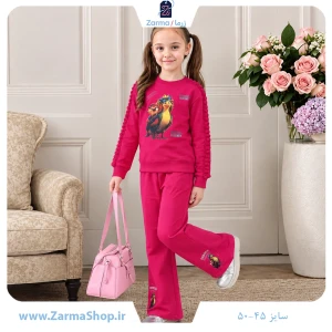 ست بلوز و شلوار پنبه دخترانه طرح اُلی