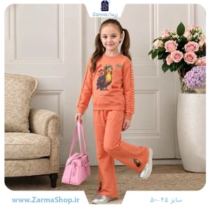 ست بلوز و شلوار پنبه دخترانه طرح اُلی