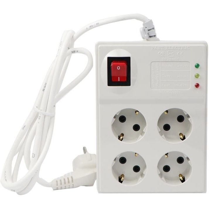 چند راهی و محافظ برق پارت الکتریک مدل Part Electric Power protector PE2204
