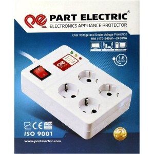 چند راهی و محافظ برق پارت الکتریک مدل Part Electric Power protector PE2204