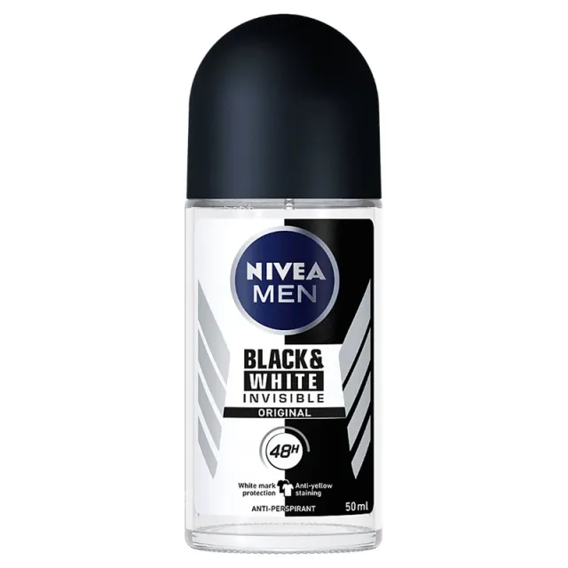 مام رول ضدتعریق مردانه Nivea Black & White