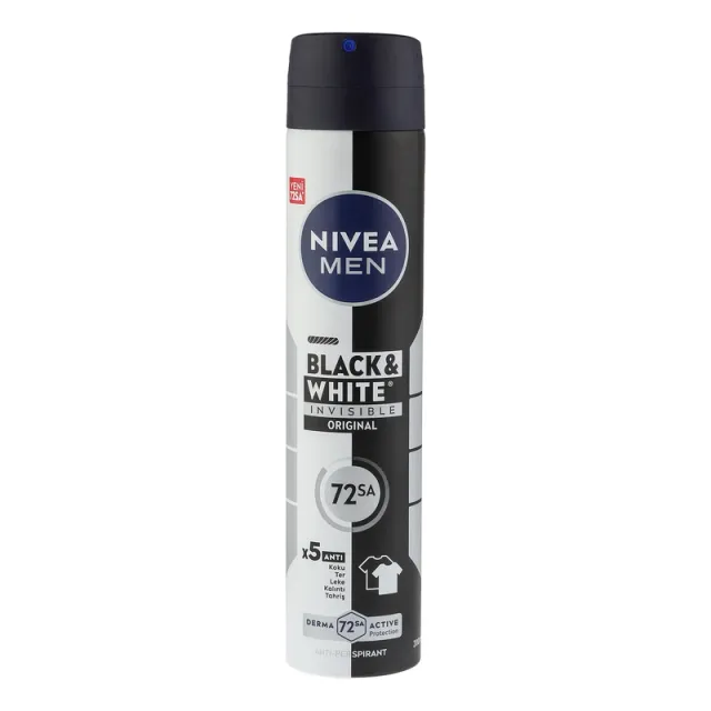 اسپری ضدتعریق مردانه Nivea Black & White