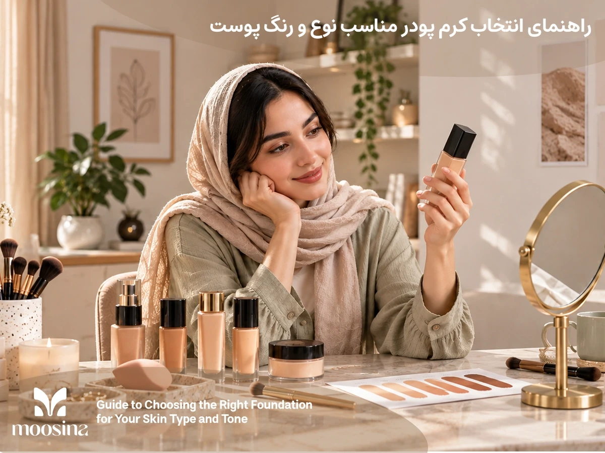 راهنمای کامل انتخاب کرم‌پودر؛ چگونه کرم‌پودر مناسب نوع و رنگ پوست خود را انتخاب کنیم؟