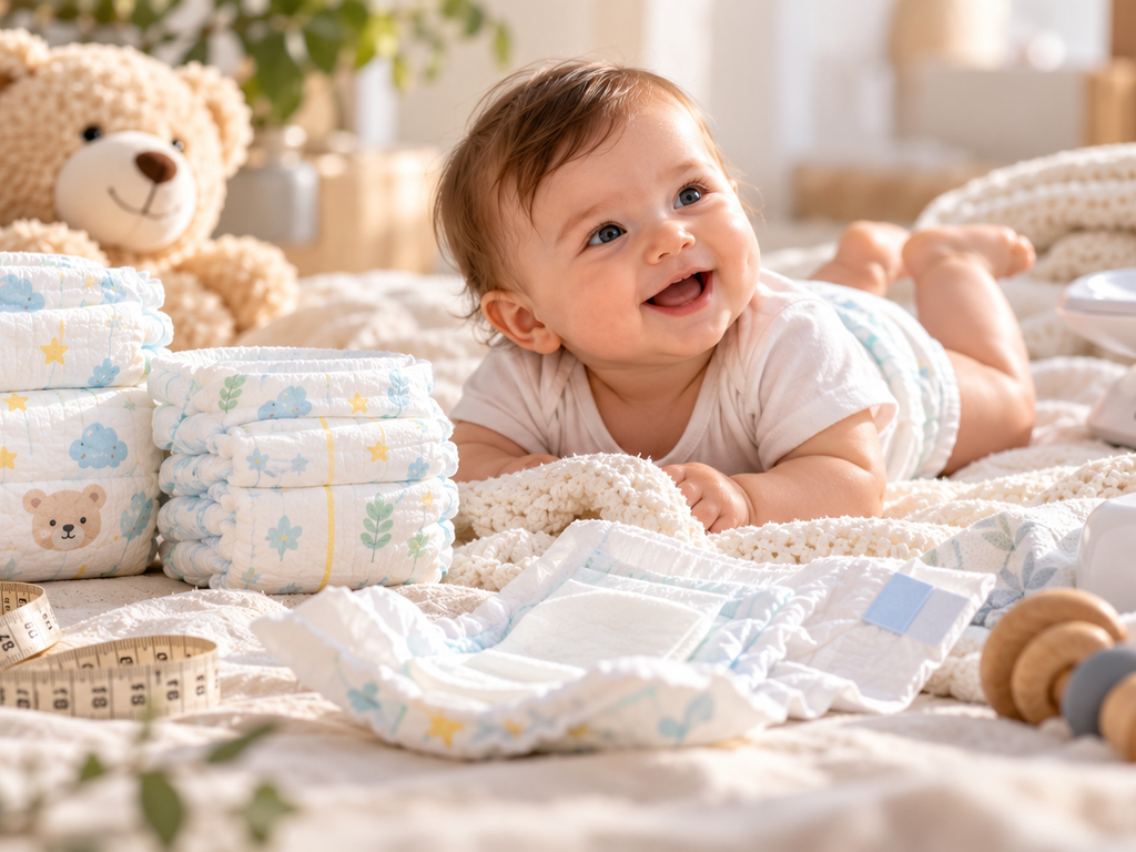 سایز مناسب پوشک را نمی‌دانید؟ راهنمای کامل انتخاب سایز پوشک نوزاد و کودک