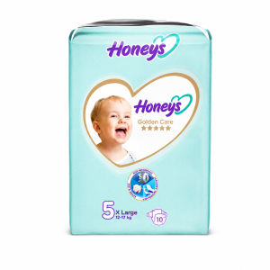 پوشک بچه هانیز سایز پنج 10 عددی