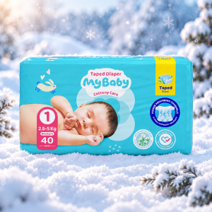 پوشک چسبی کانال دار مای بیبی my baby سایز 1 ، 40 عددی
