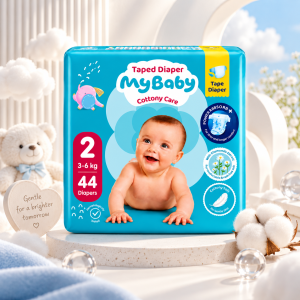 پوشک چسبی کانال دار مای بیبی my baby سایز 2 ، 44 عددی