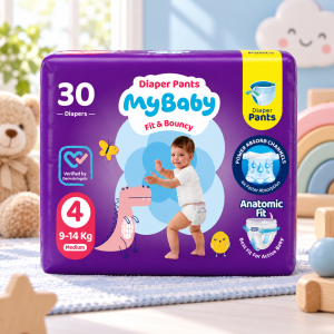 پوشک شورتی کانال دار مای بیبی my baby سایز 4 (30 عددی)