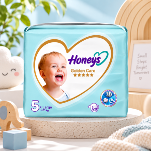 پوشک بچه هانیز سایز پنج 28 عددی