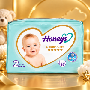 پوشک بچه هانیز سایز دو 16 عددی