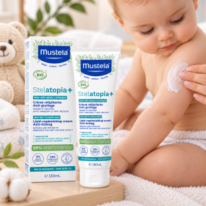کرم مرطوب کننده استلاتوپیا موستلا +Mustela Stelatopia حجم 150 میل