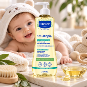 روغن پاک کننده (شوینده) استلاتوپیا موستلا Mustela حجم 500 میل