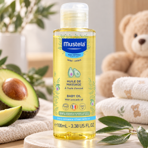 روغن ماساژ بچه موستلا حجم ۱۰۰ میلی‌لیتر mustela