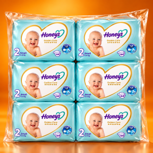 پک اقتصادی ۶ عددی پوشک هانیز سایز ۲ (44عددی) (Honeys Golden Care)