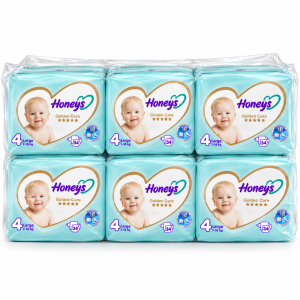 پک اقتصادی ۶ عددی پوشک هانیز سایز ۴ (Honeys Golden Care)
