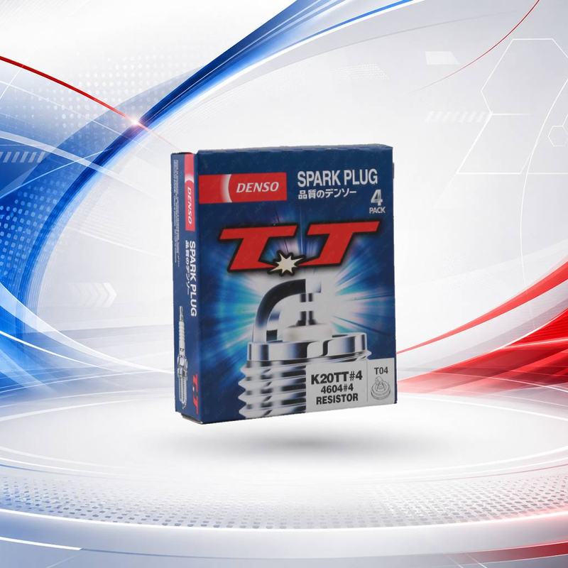 شمع دوسر سوزنی پایه کوتاه نیکل دنسو K20TT-4604 چهار عددی