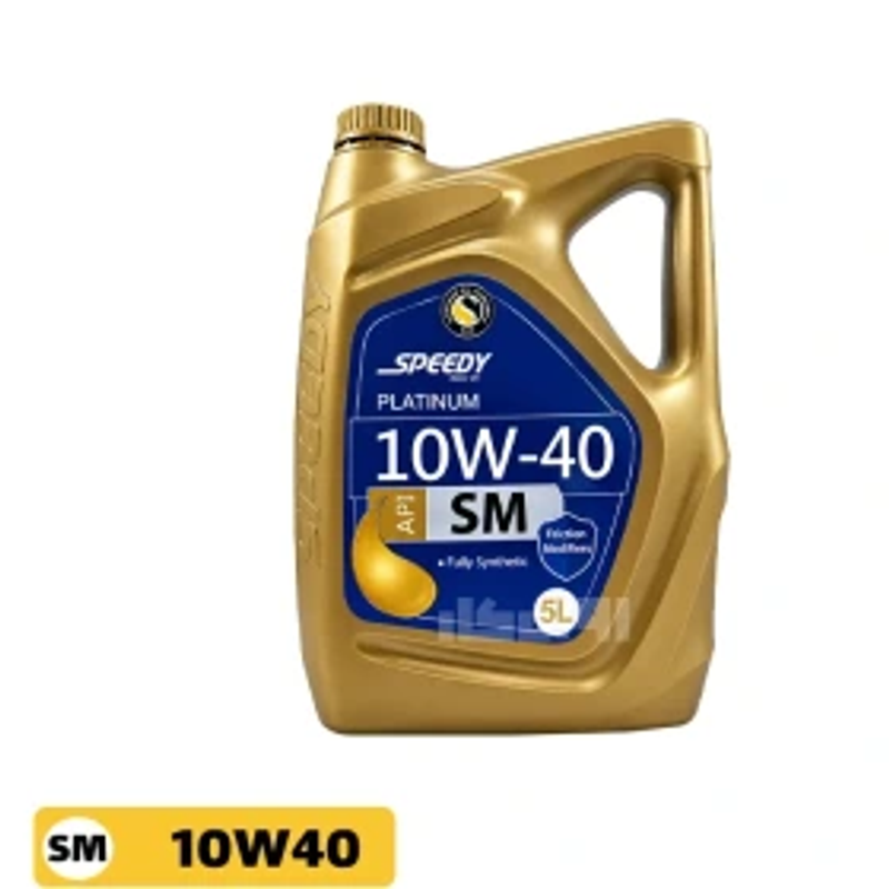 روغن موتور اسپیدی مدل پلاتینیوم ۱۰W40 SM حجم 5 لیتر تمام سنتتیک
