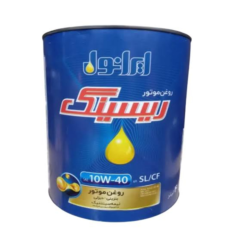 روغن موتور ایرانول ریسینگ فلزی 10W40 SL/CF چهار لیتری