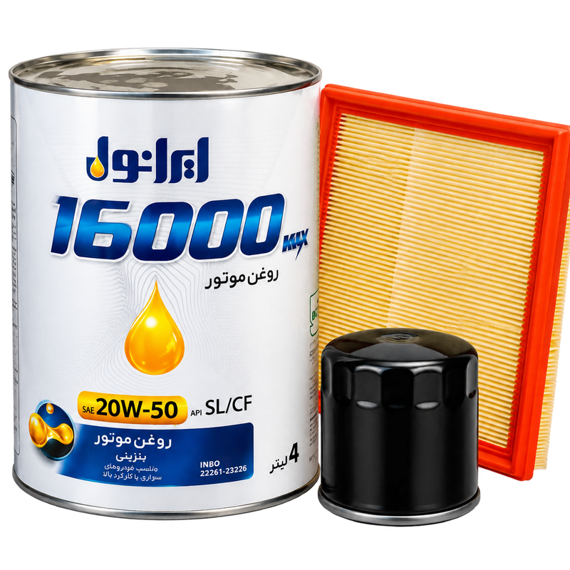 پک روغن پراید ایرانول 16000 (20w50)