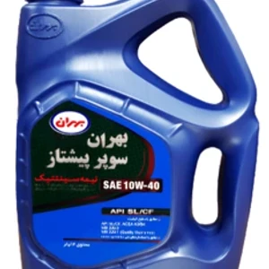 روغن موتور بهران سوپر پیشتاز ۱۰W40 SL/CF حجم ۴ لیتر