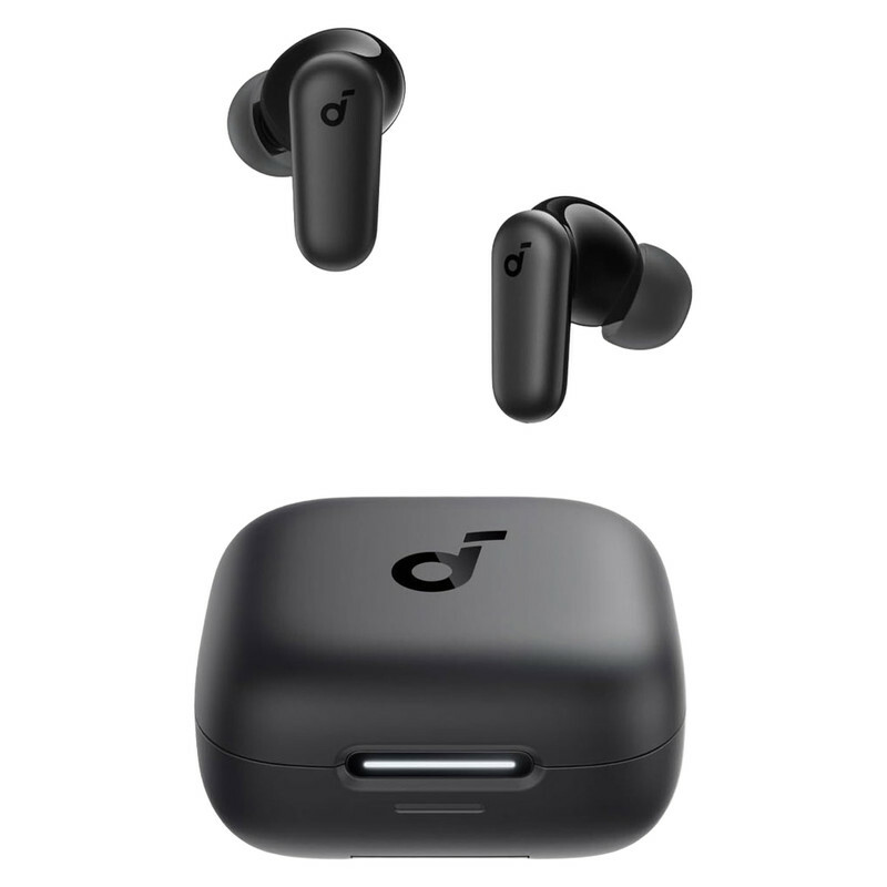 هدفون بلوتوثی انکر مدل Soundcore P30i با نویز کنسلینگ فعال (ANC)، درگاه شارژ USB Type-C، دارای 4 میکروفون با فناوری هوش مصنوعی، مجهز به دکمه لمسی و نشانگر LED مقاوم در برابر رطوبت و گردوغبار