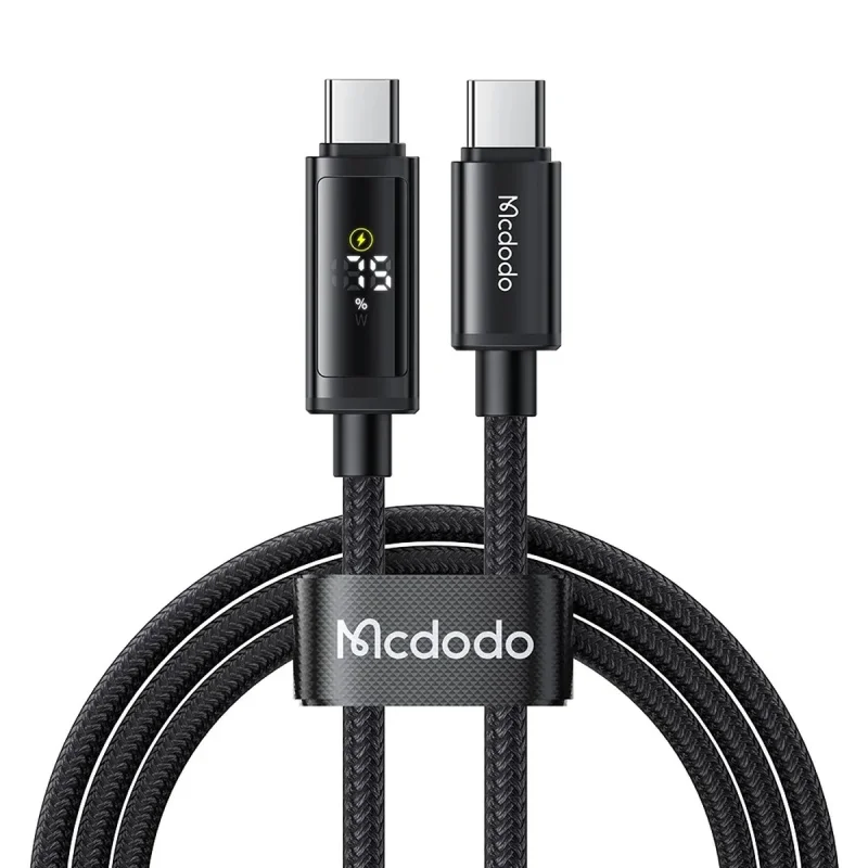 کابل USB-C مک دودو مدل Dual LED Displays 100W طول 1.2 متر