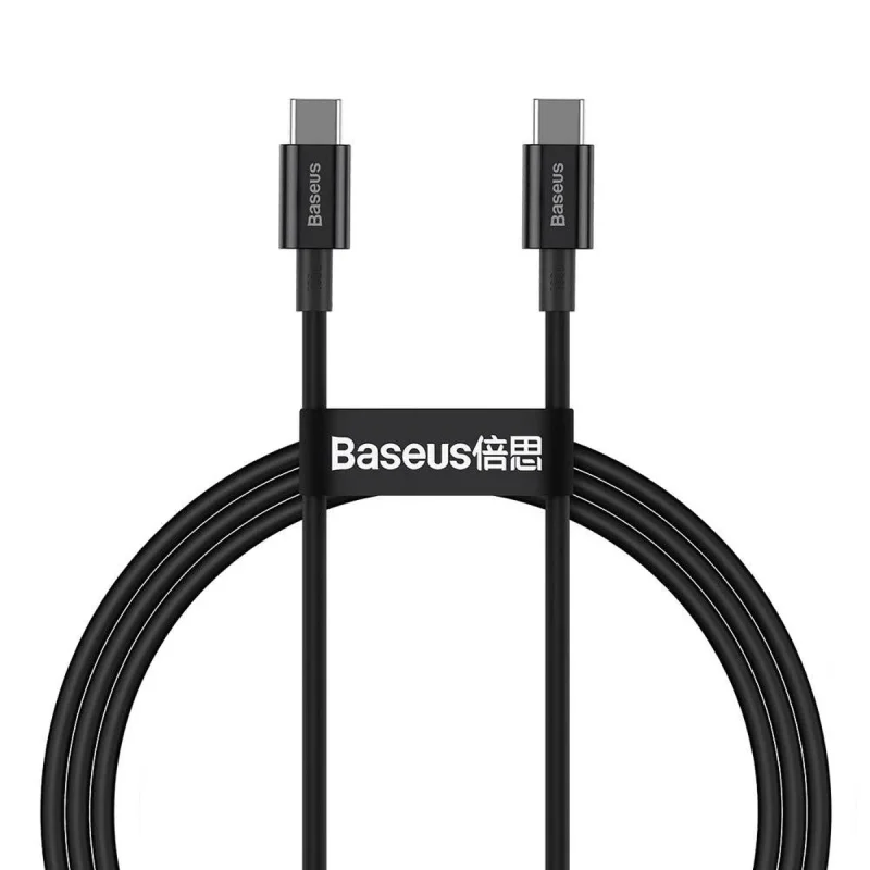 کابل USB-C به USB-C باسئوس مدل Superior-100W طول 1 متر