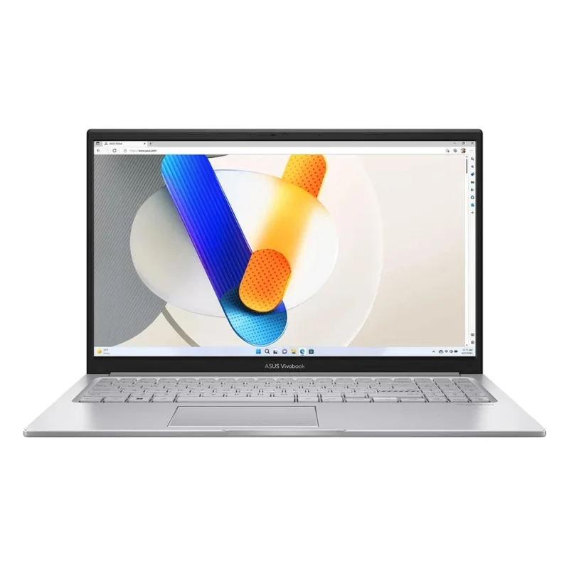 لپ‌تاپ ایسوس مدل Vivobook 15 F1504VA-NJ1213 با پردازنده Core i3-1315U، رم DDR4 4GB با فرکانس 3200MHz، حافظه SSD با ظرفیت 256GB، نمایشگر 15.6 اینچ با پنل TFT با وضوح Full HD