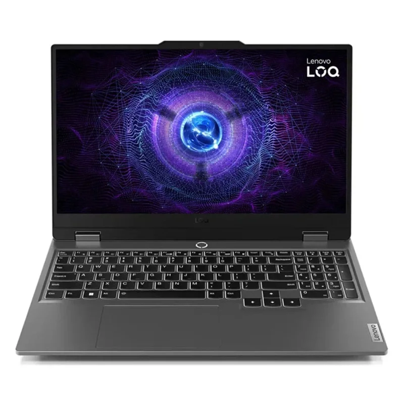 لپ‌تاپ لنوو مدل LOQ 15IRX9 با پردازنده Core i5-13450HX و گرافیک RTX3050 6GB، رم DDR5 24GB با فرکانس 4800MHz، حافظه SSD با ظرفیت 512GB، نمایشگر 15.6 اینچ IPS با وضوح Full HD و نرخ به‌روزرسانی 144Hz، دارای نور پس‌زمینه کیبورد، به همراه ماوس