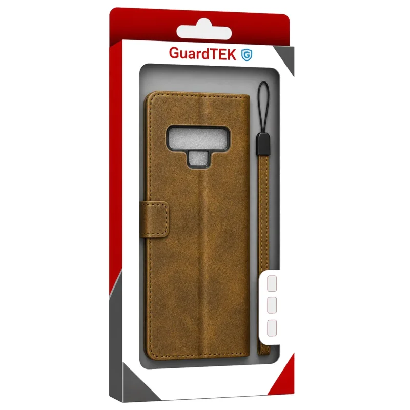 کیف کلاسوری گاردتک مدل  Flip cover strap مناسب برای گوشی موبایل سامسونگ Galaxy Note 9 به همراه بند