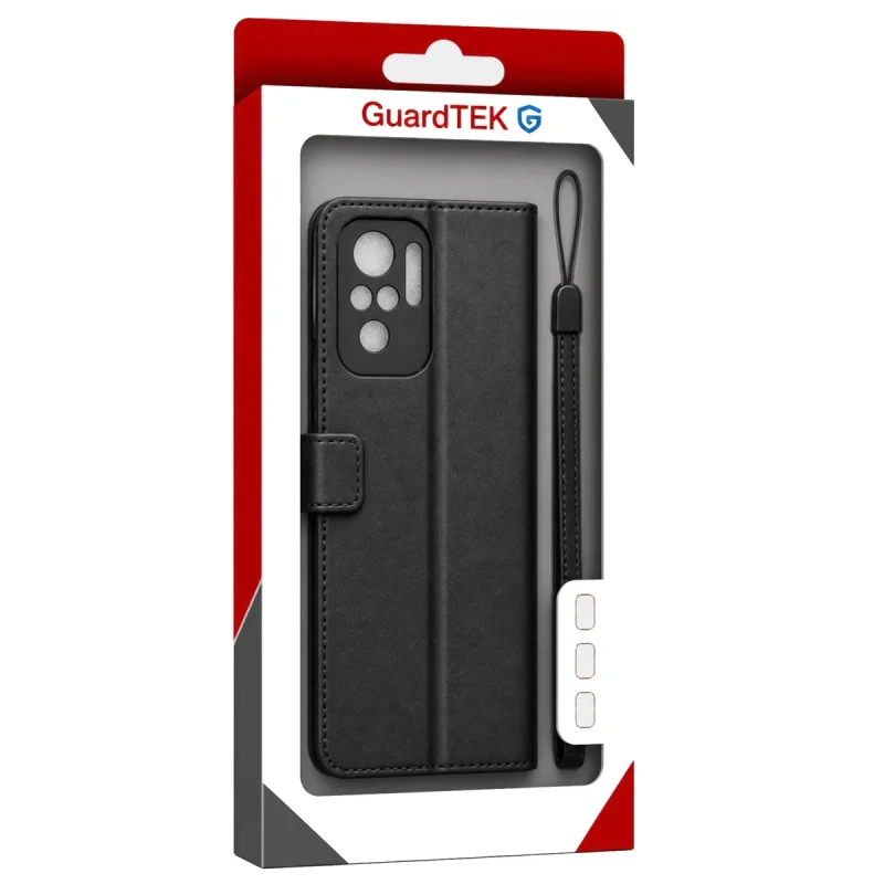 کیف کلاسوری گاردتک مدل  Flip cover strap مناسب برای گوشی موبایل شیائومی Redmi Note 10S/ Poco M5S به همراه بند