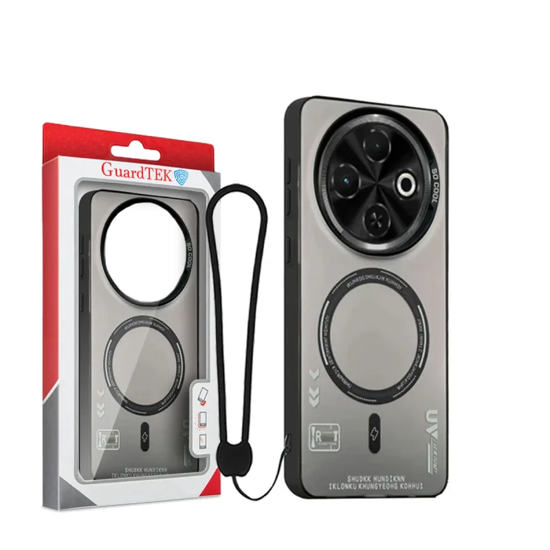 کاور گاردتک اساک مدل SoCool_Strap مناسب برای گوشی موبایل تکنو Spark 30C 4G به همراه بند آویز